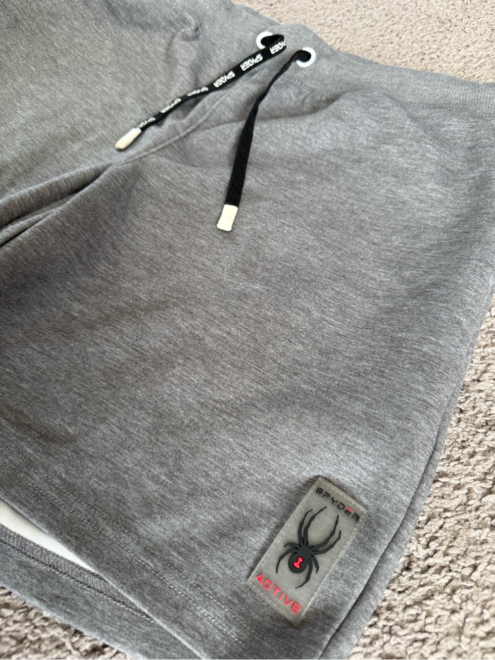 Spyder Men’s Gray Performance Joggers with Logo Patch